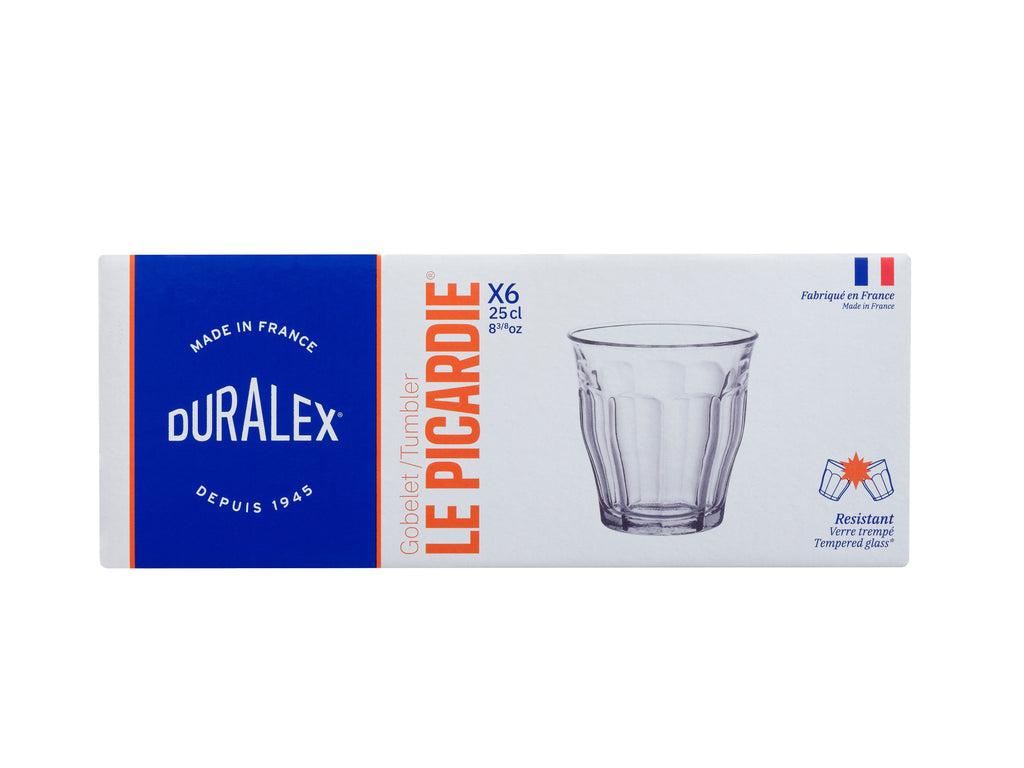 Pack of 6 Picardie Tumblers - Transparent - 25cl