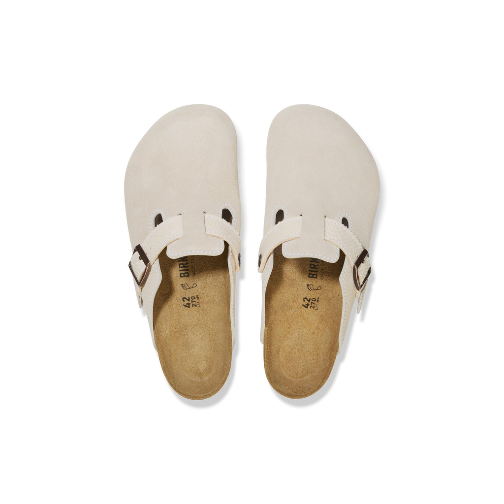 Zuecos Boston Suede Can LEVE Eggshell
