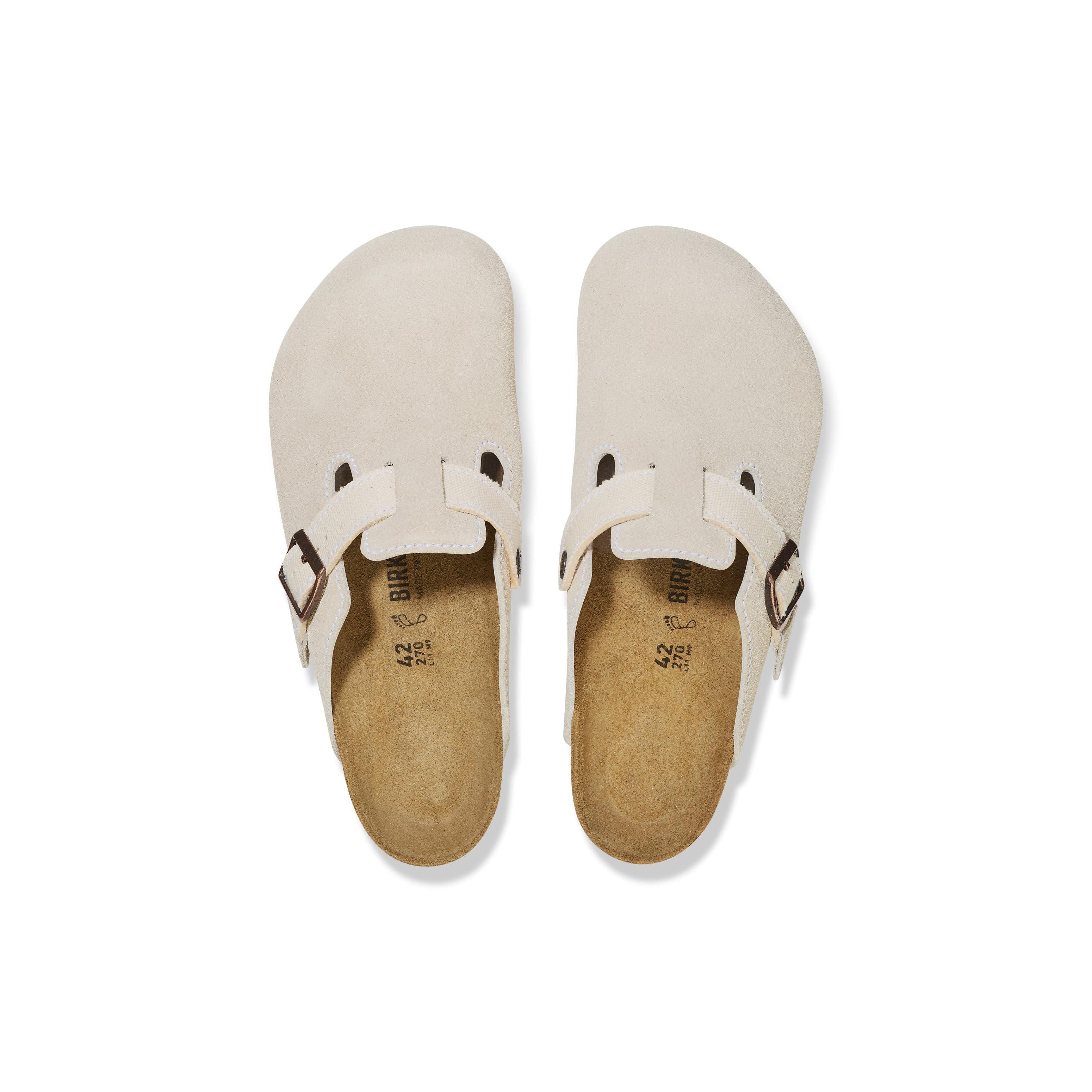 Zuecos Boston Suede Can LEVE Eggshell