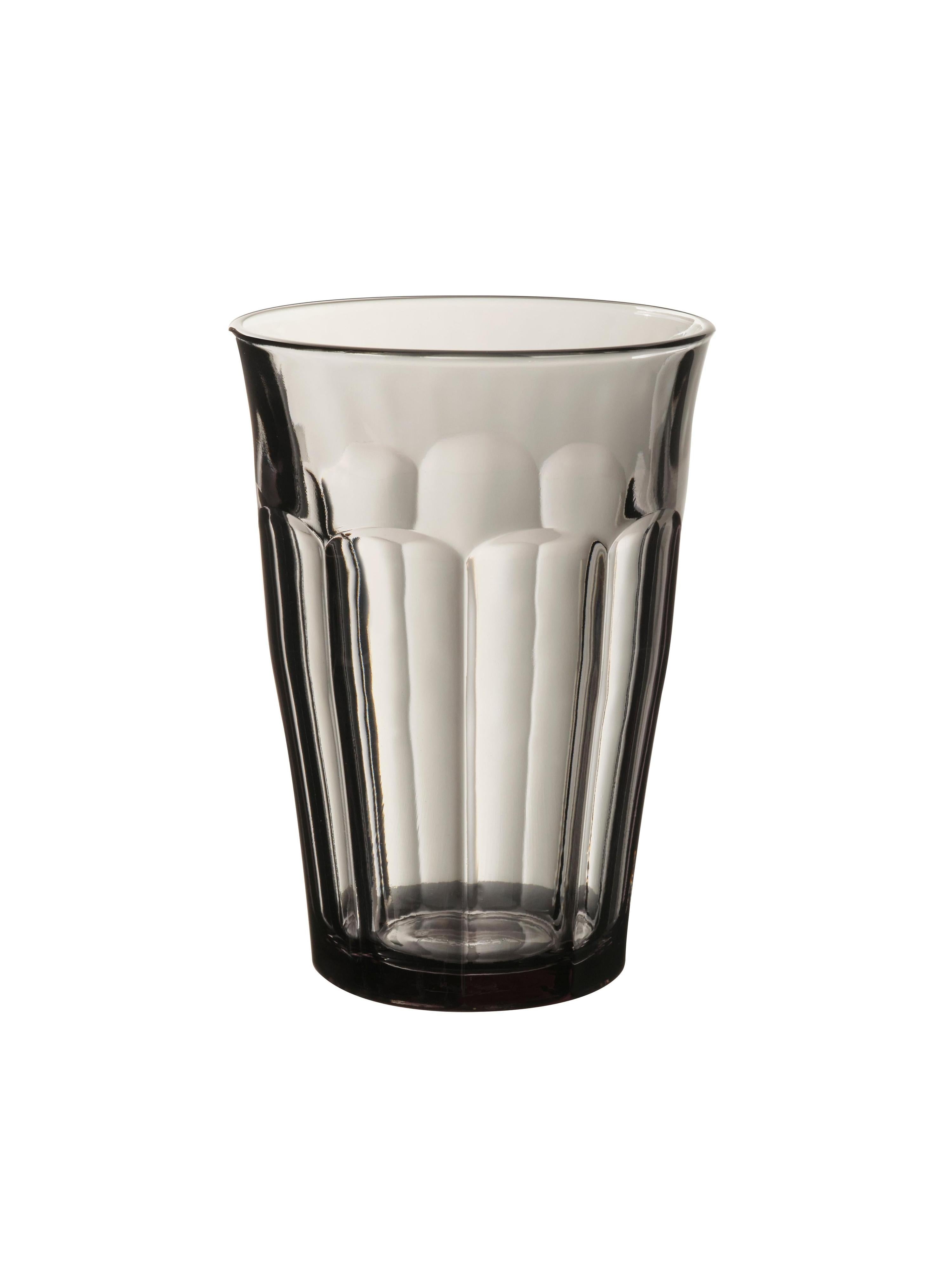 Pack of 6 Picardie Tumblers - Grey - 36cl