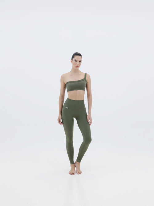 Asymetric Bra Active - Kaki