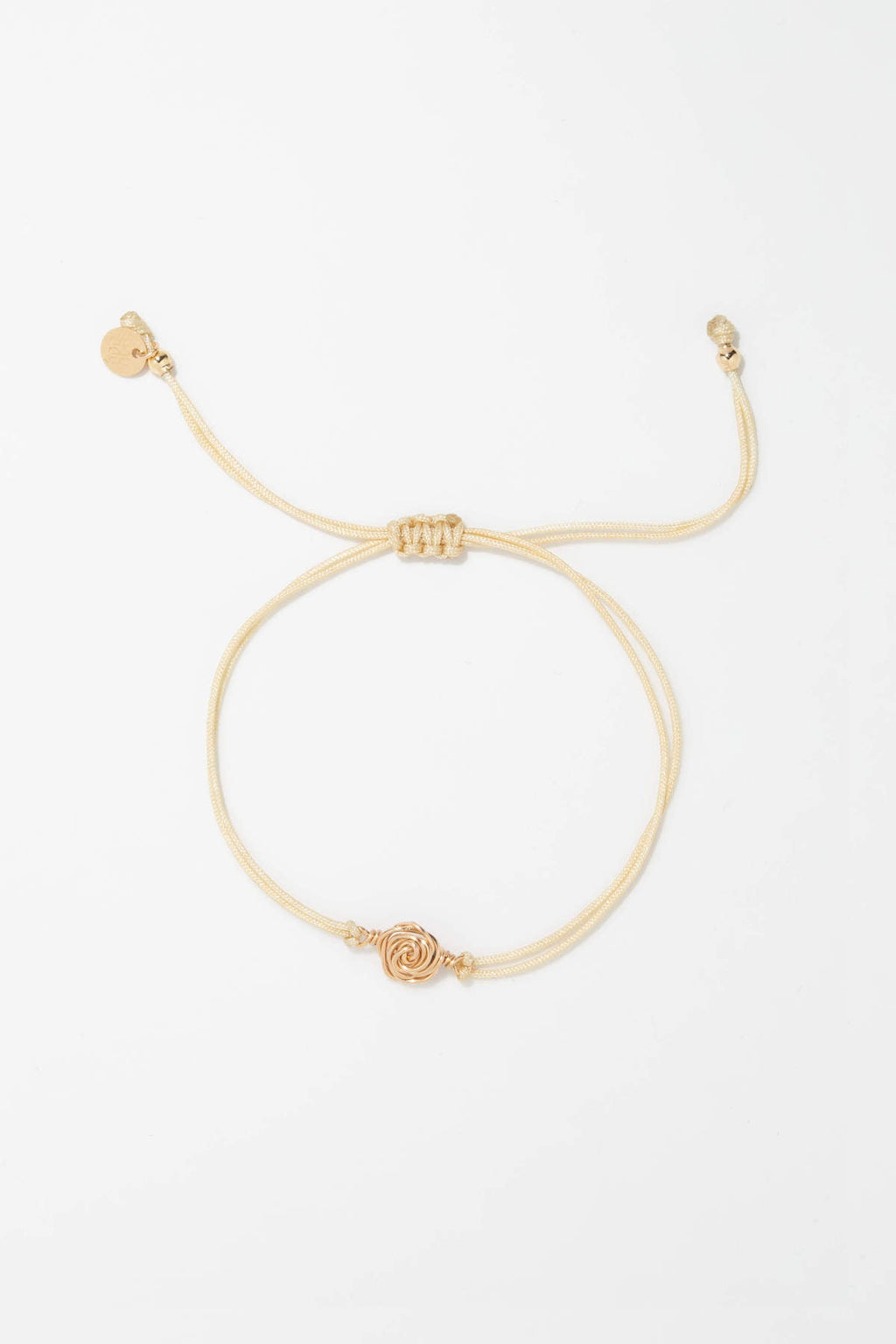 Bracelet Cordon Rosa - Beige