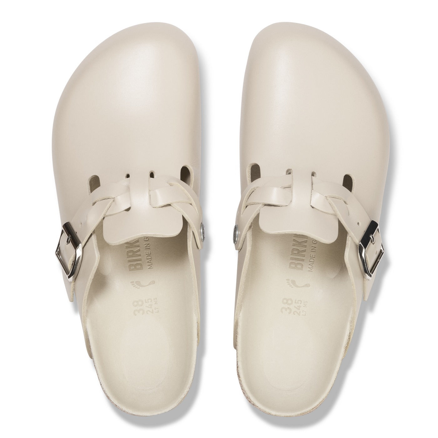Zuecos Boston Braided Lena Amalfi Oyster Hex
