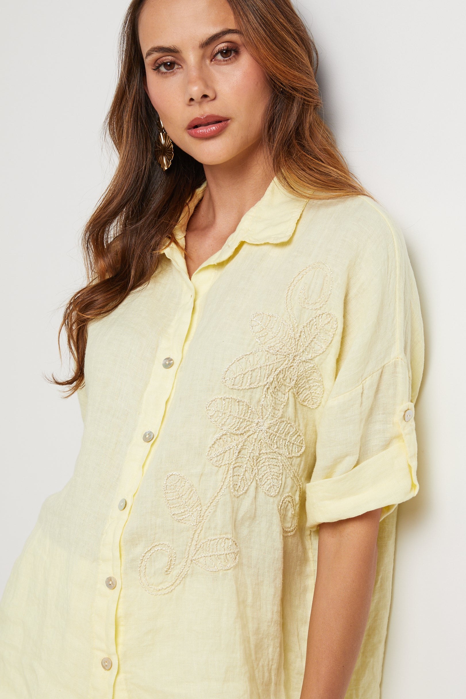 Chemise - Jaune - Femme