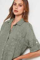 Camisa - Caqui - Mujer