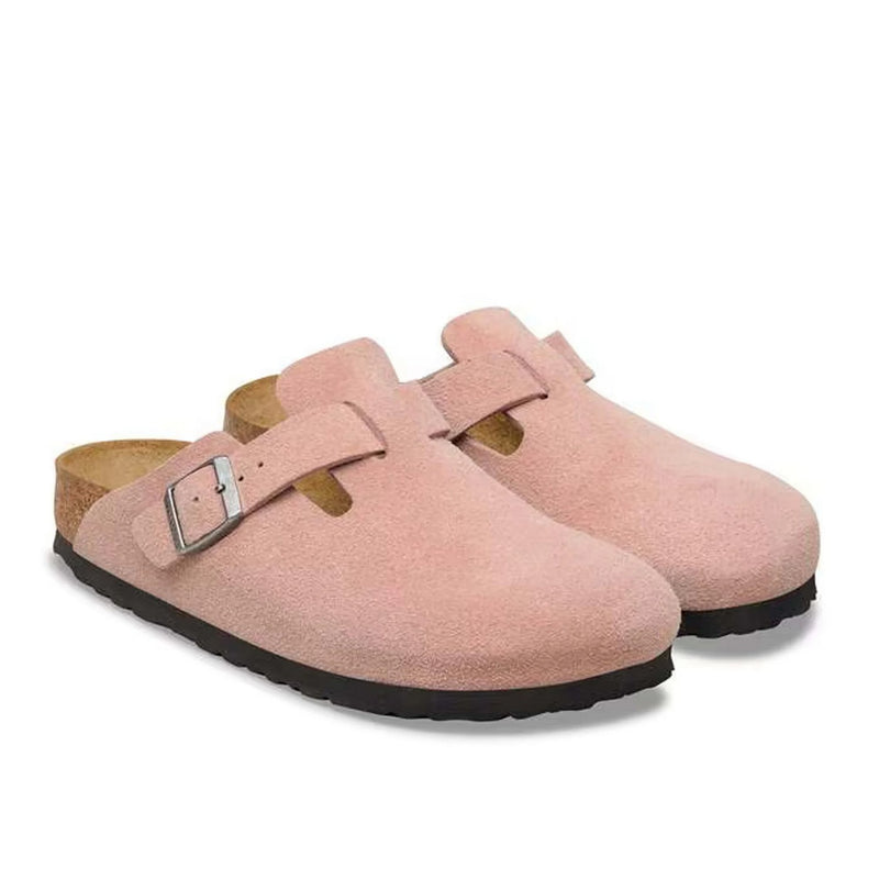 Birkenstock Boston Pink Clay Soft Footbed