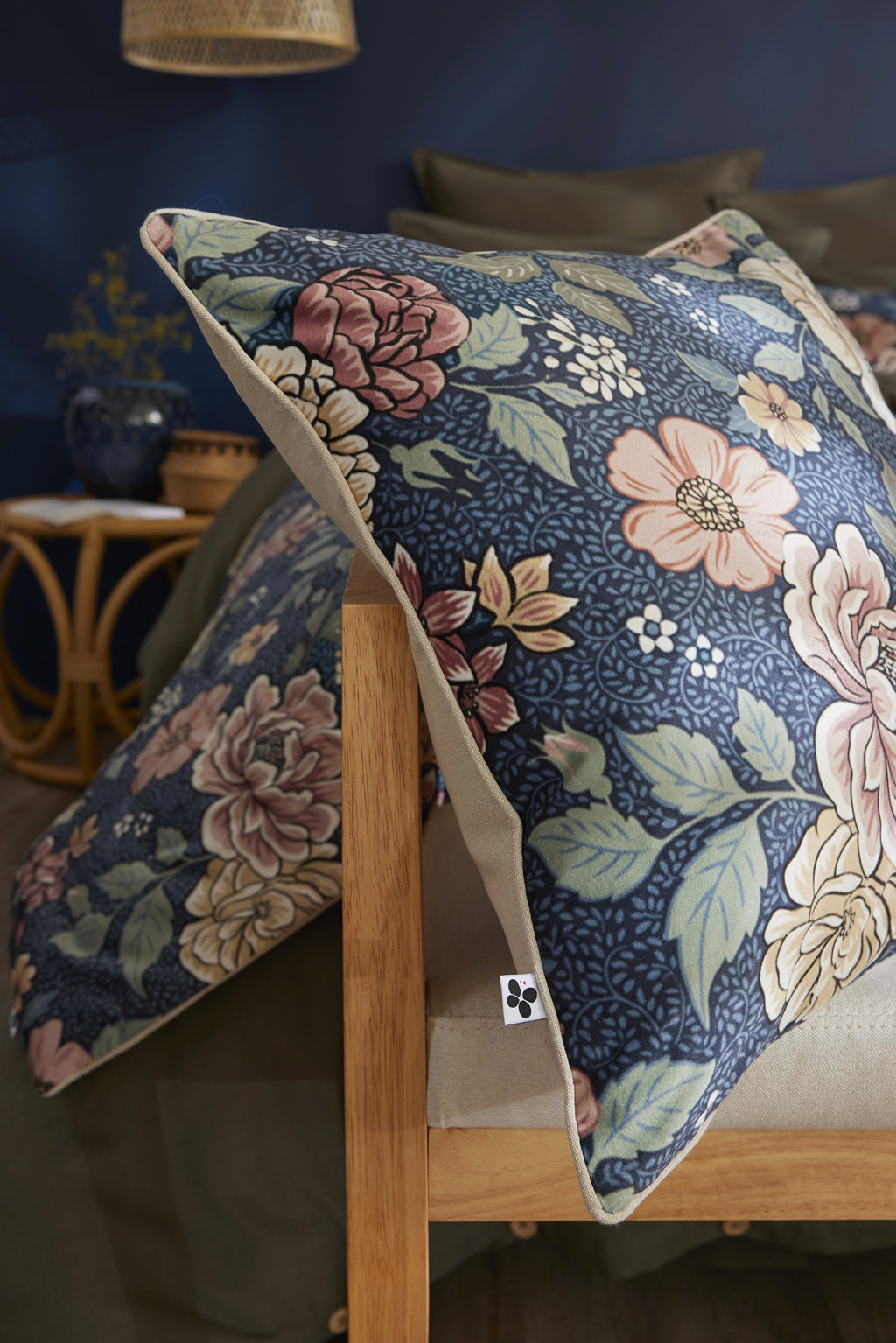 Augustine - Coussin Déhoussable - Velours Imprimé
