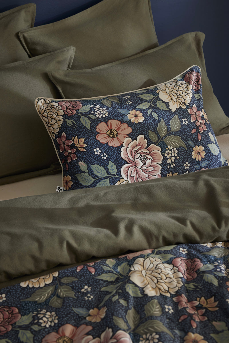Coussin Déhoussable - Velours Imprimé - Augustine