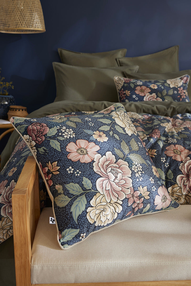 Coussin Déhoussable - Velours Imprimé - Augustine