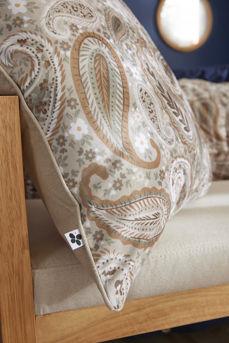 Coussin Déhoussable - Velours Imprimé - Valentine