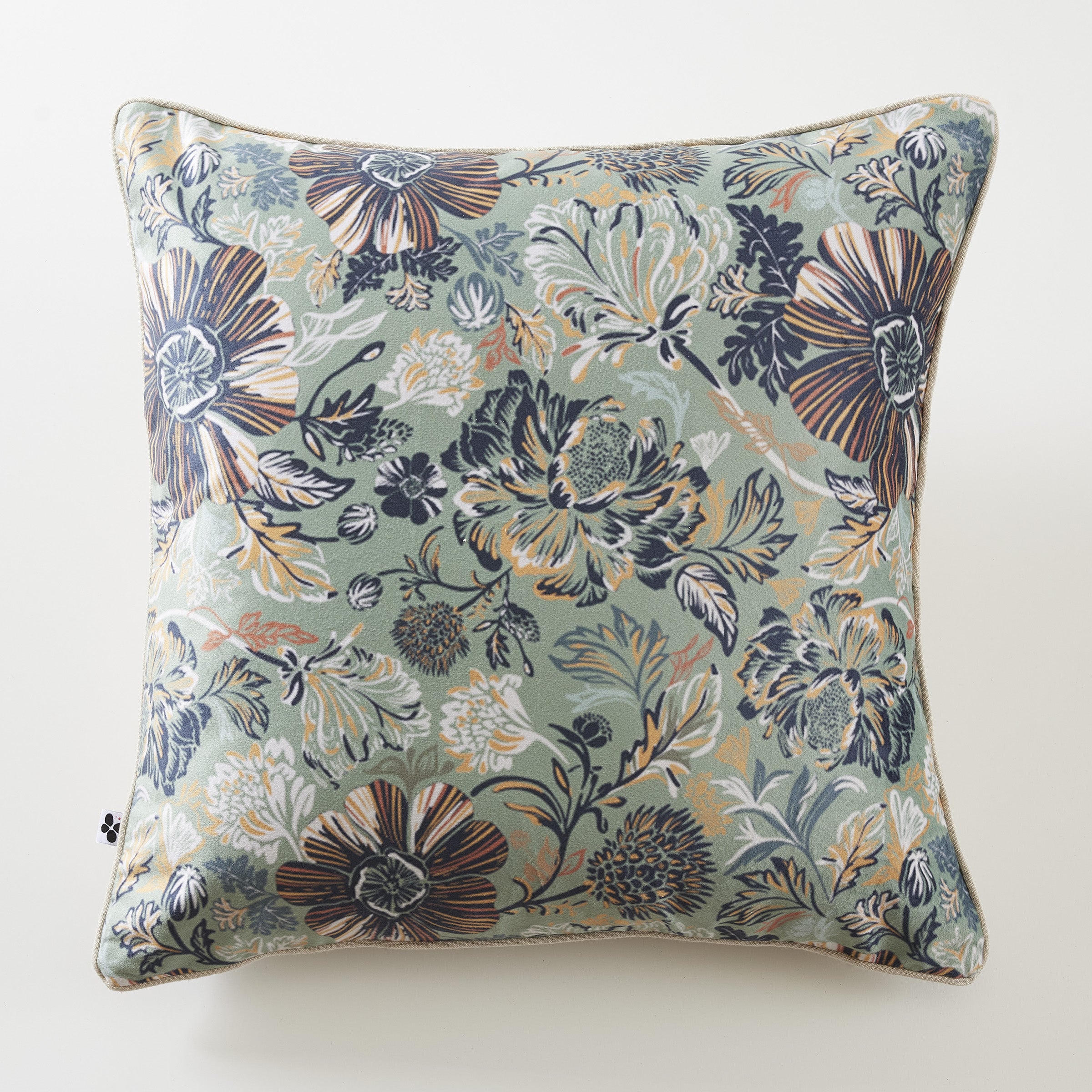 Isaline - Coussin Déhoussable - Velours Imprimé