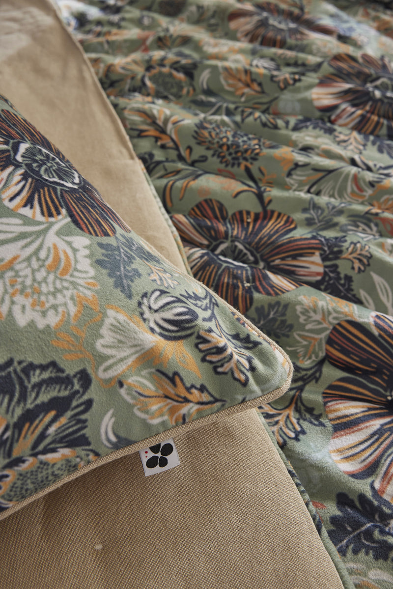 Removable Cushion Cover - Printed Velvet - Isaline