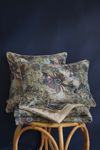 Isaline - Coussin Déhoussable - Velours Imprimé