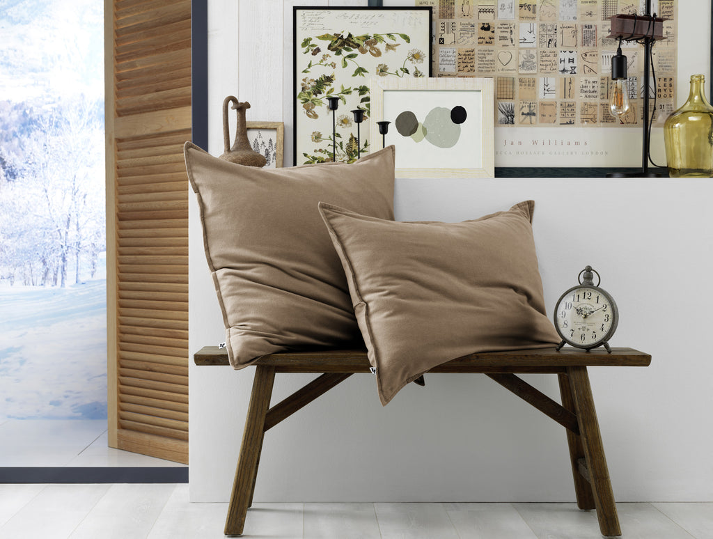 Candice - Funda de almohada - Franela - Cordel