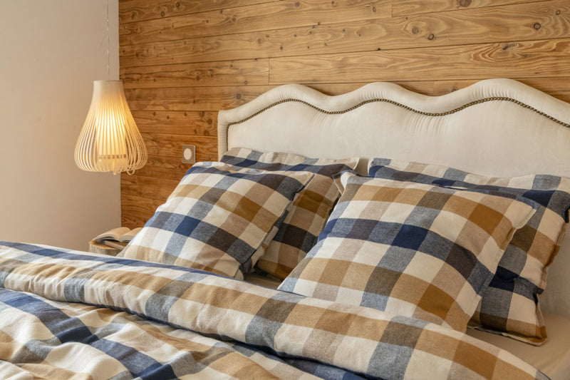 Taie D'Oreiller - Flanelle Tissée - Teinte Basile