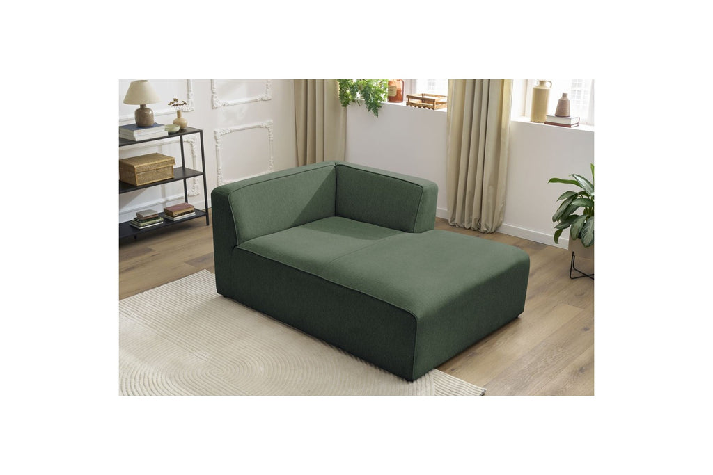 Chaise Longue for MEGEVE Modular Sofa - Mottled Fabric - Right-Hand Corner