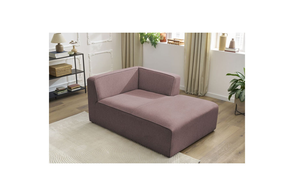 Chaise Longue for MEGEVE Modular Sofa - Mottled Fabric - Right-Hand Corner
