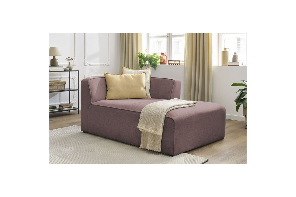 Chaise Longue for MEGEVE Modular Sofa - Mottled Fabric - Right-Hand Corner