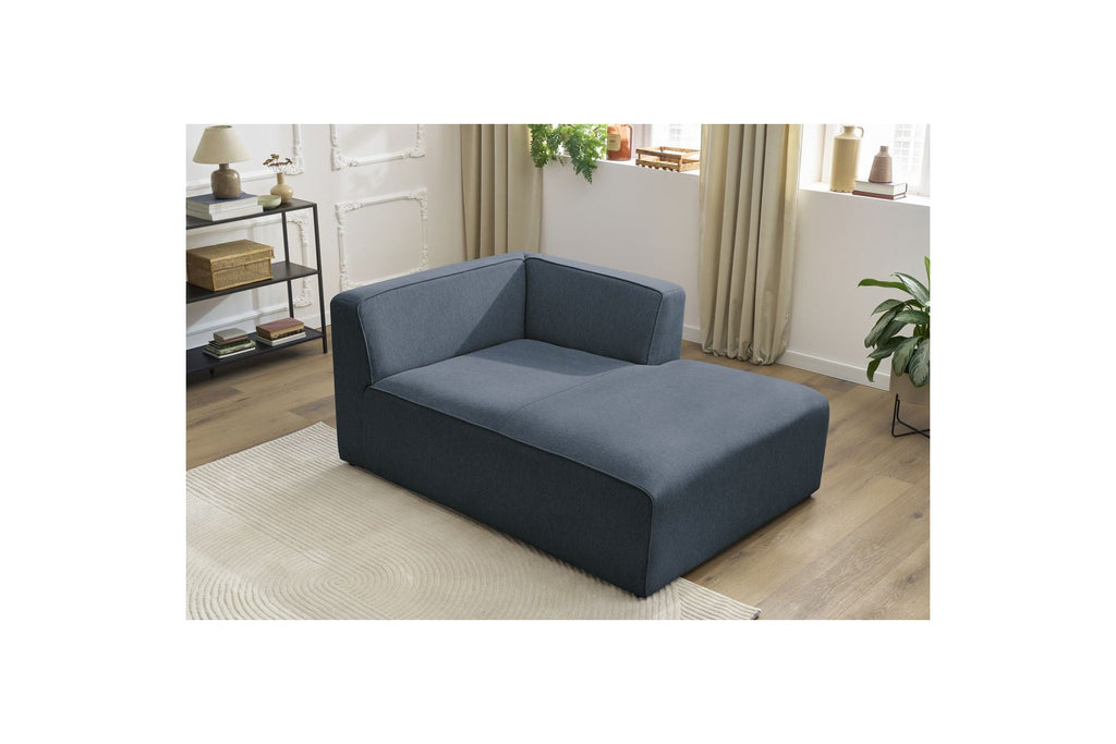 Chaise Longue for MEGEVE Modular Sofa - Mottled Fabric - Right-Hand Corner