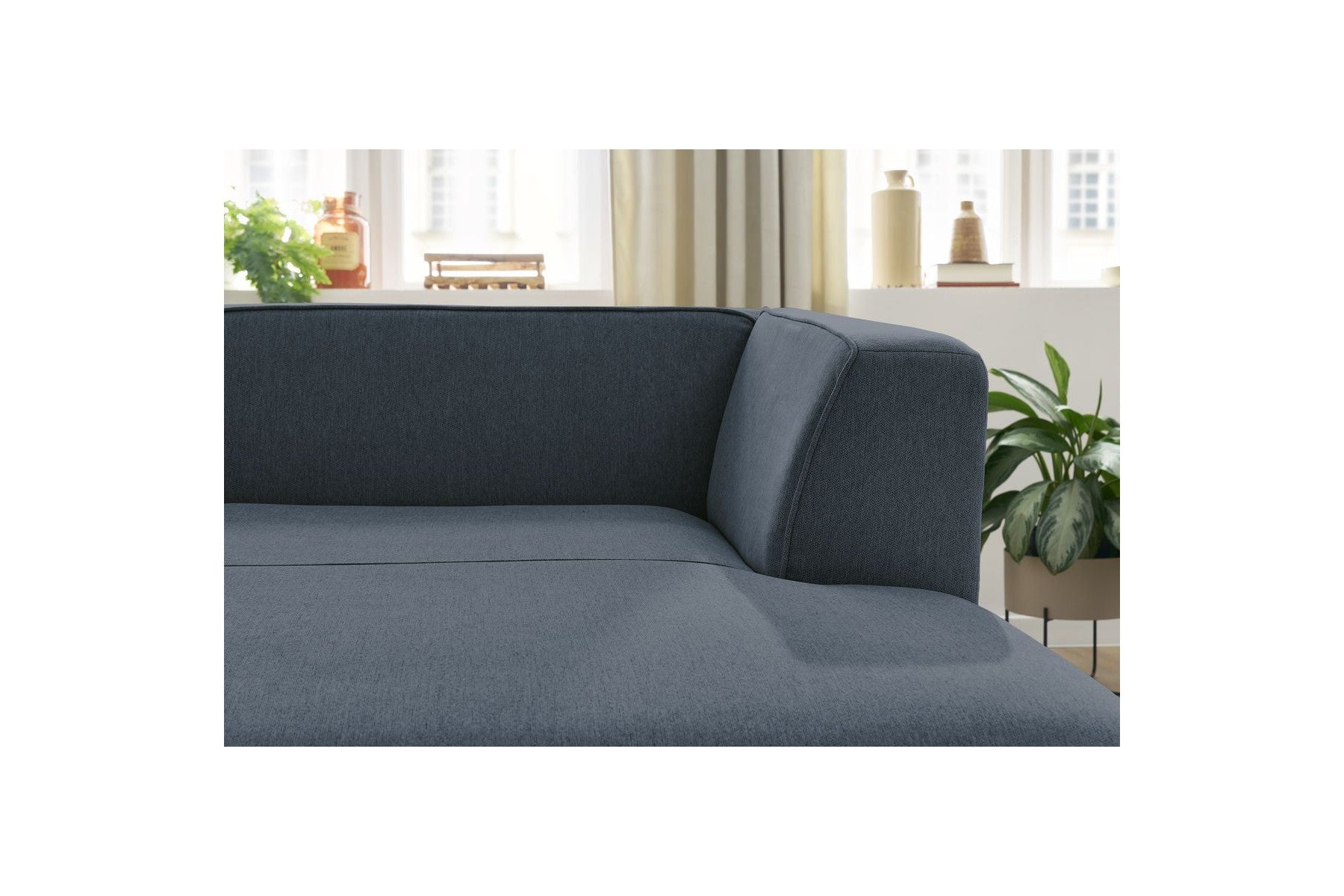Chaise Longue for MEGEVE Modular Sofa - Mottled Fabric - Right-Hand Corner