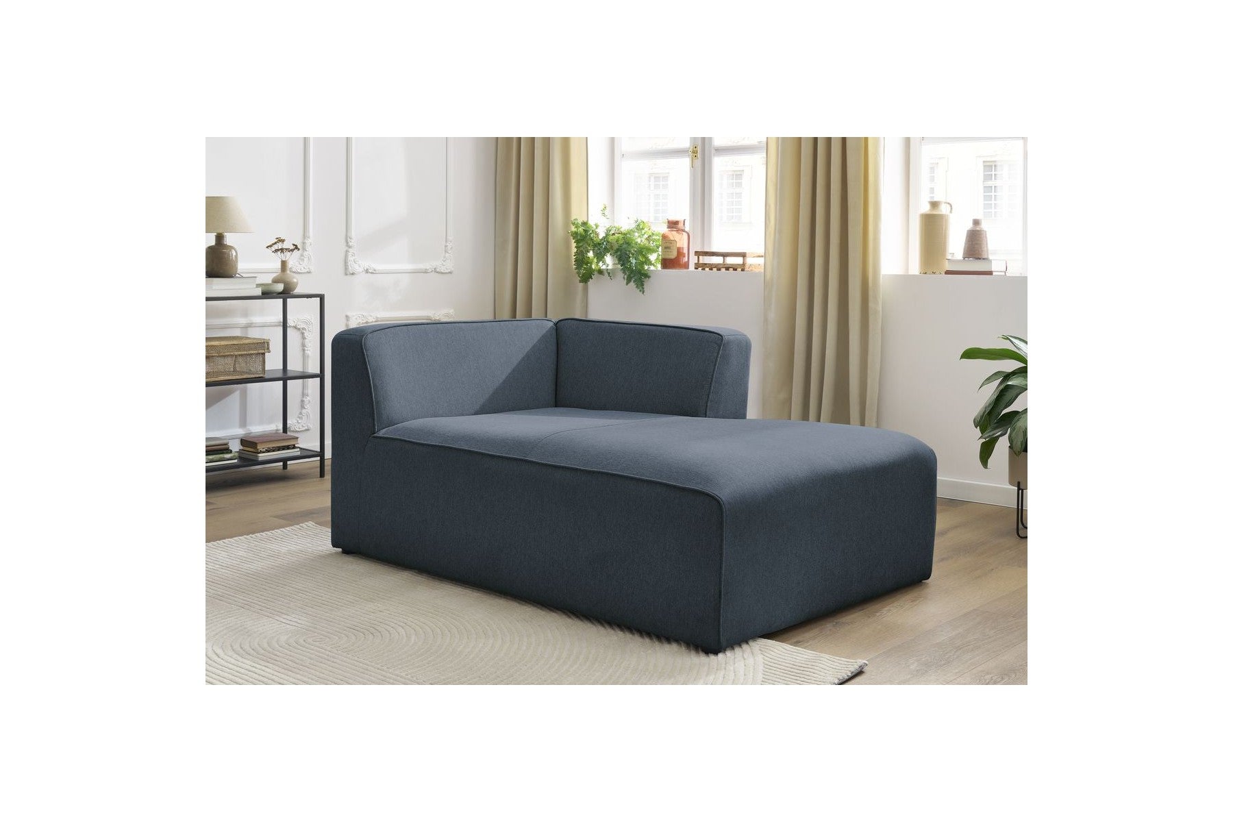 Chaise Longue for MEGEVE Modular Sofa - Mottled Fabric - Right-Hand Corner