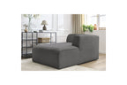 Chaise Longue for MEGEVE Modular Sofa - Mottled Fabric - Right-Hand Corner