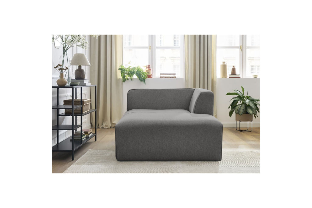 Chaise Longue for MEGEVE Modular Sofa - Mottled Fabric - Right-Hand Corner