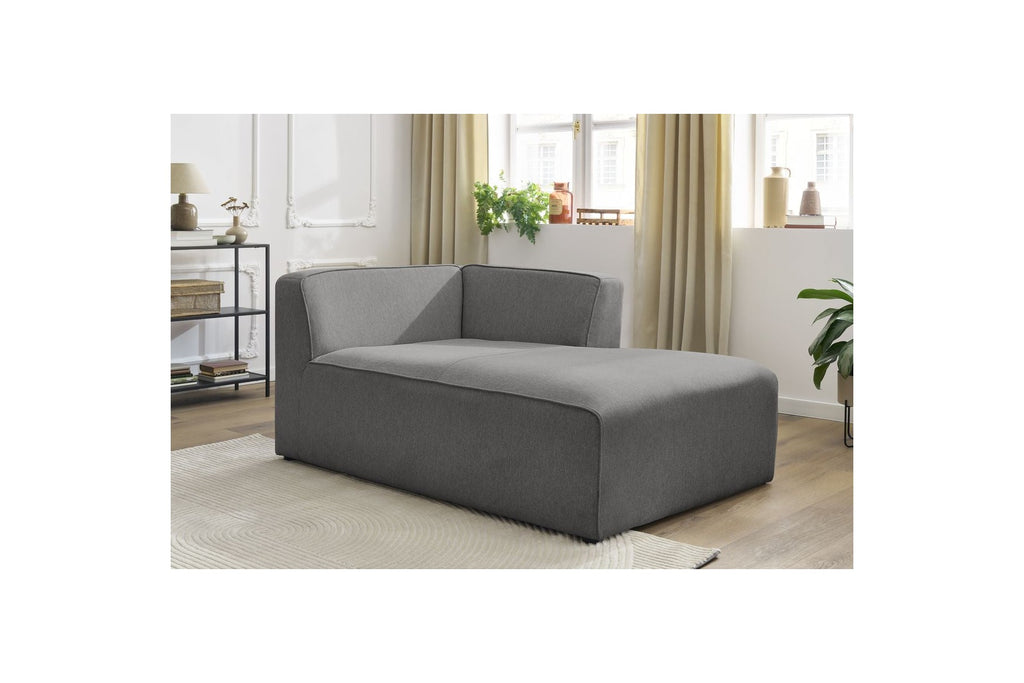 Chaise Longue for MEGEVE Modular Sofa - Mottled Fabric - Right-Hand Corner