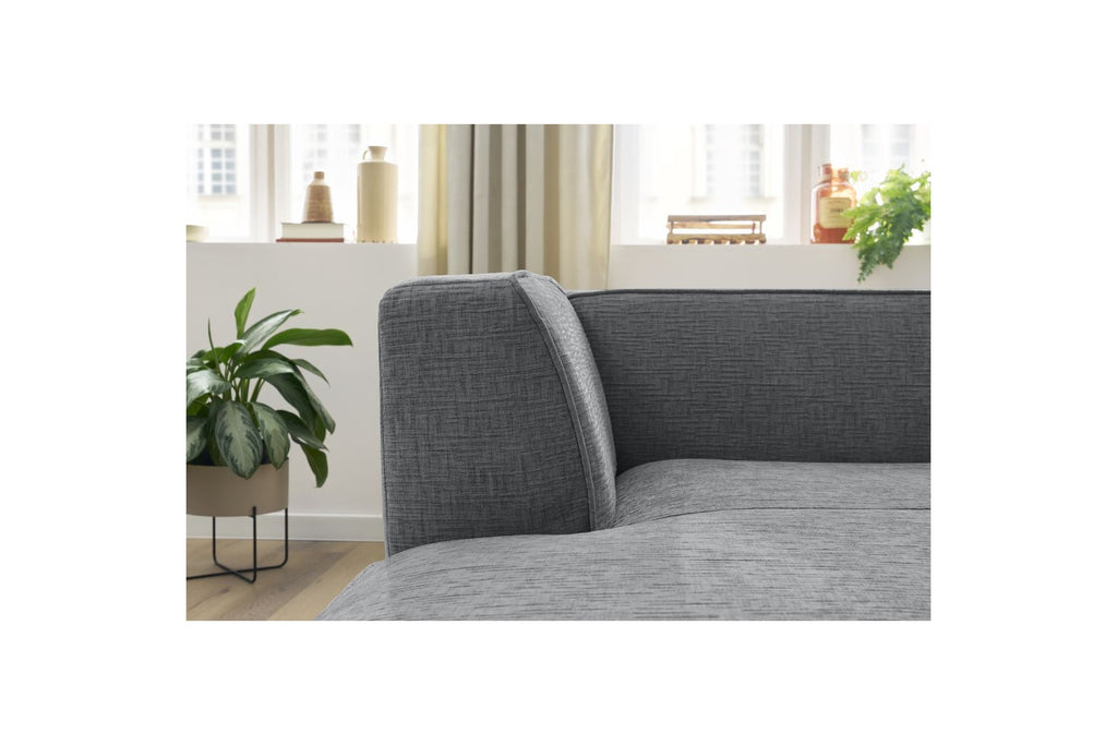 Méridienne Pour Canapé Modulable Megeve - Tissu Texturé - Angle Gauche