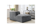 Méridienne Pour Canapé Modulable Megeve - Tissu Texturé - Angle Gauche