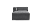 Méridienne Pour Canapé Modulable Megeve - Tissu Texturé - Angle Gauche