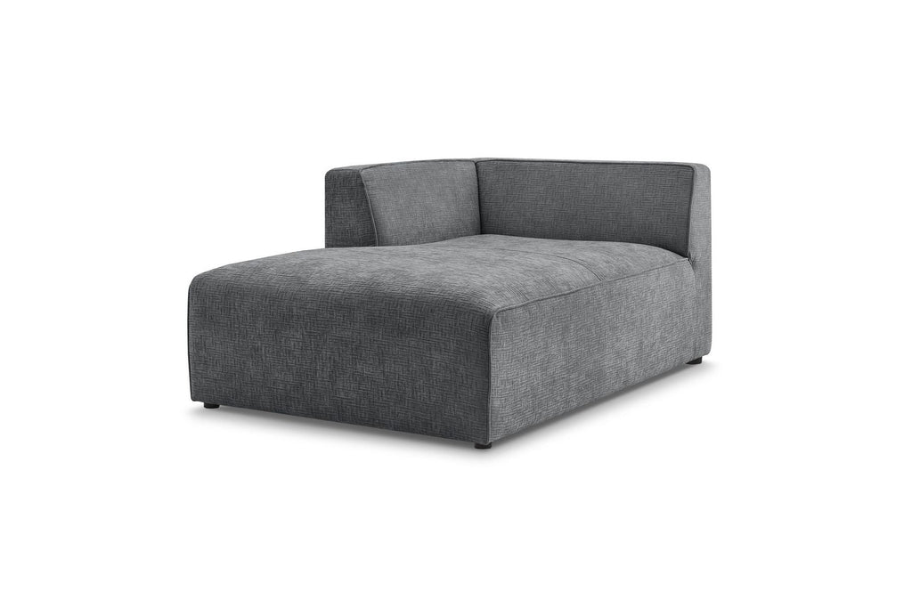 Méridienne Pour Canapé Modulable Megeve - Tissu Texturé - Angle Gauche