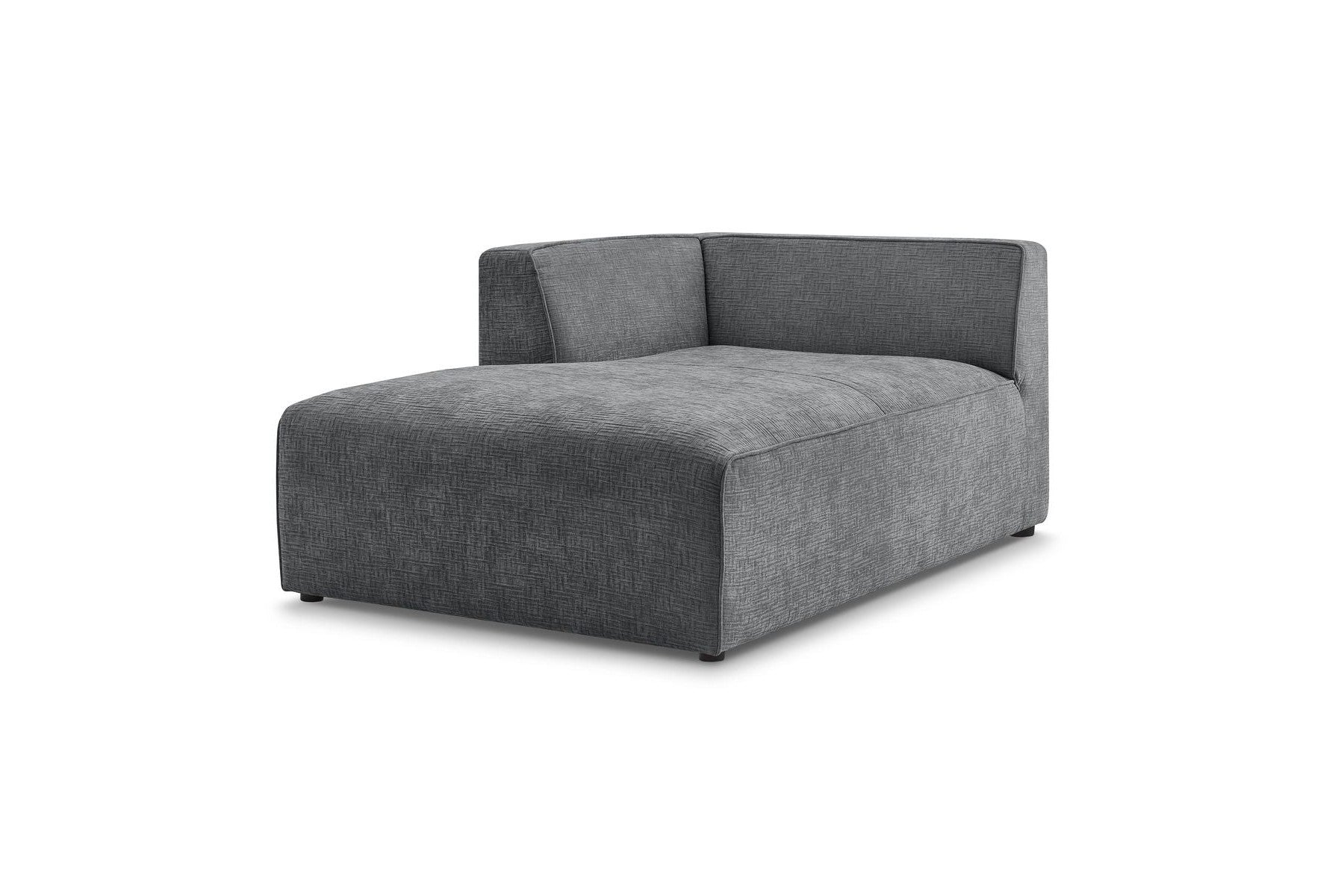 Méridienne Pour Canapé Modulable Megeve - Tissu Texturé - Angle Gauche