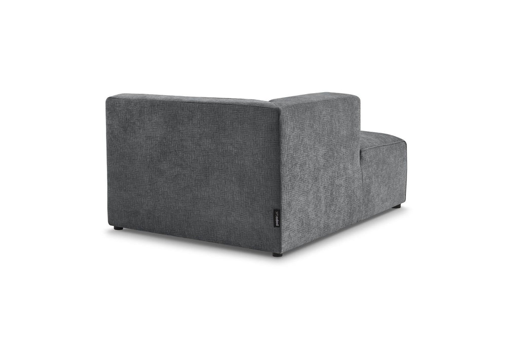 Méridienne Pour Canapé Modulable Megeve - Tissu Texturé - Angle Gauche