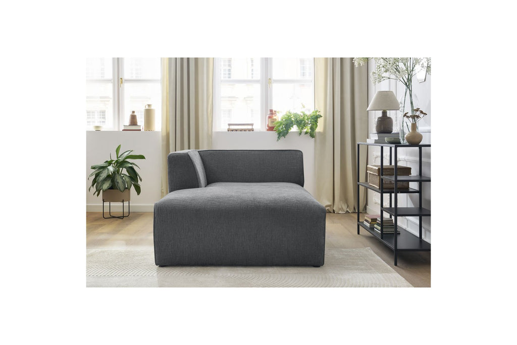 Méridienne Pour Canapé Modulable Megeve - Tissu Texturé - Angle Gauche