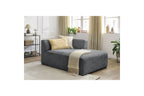 Chaise Longue for MEGEVE Modular Sofa - Textured Fabric - Right-Hand Corner