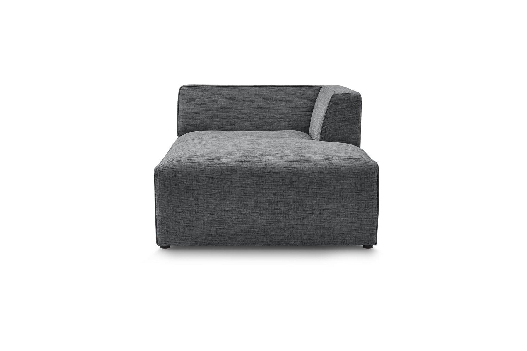 Chaise Longue for MEGEVE Modular Sofa - Textured Fabric - Right-Hand Corner