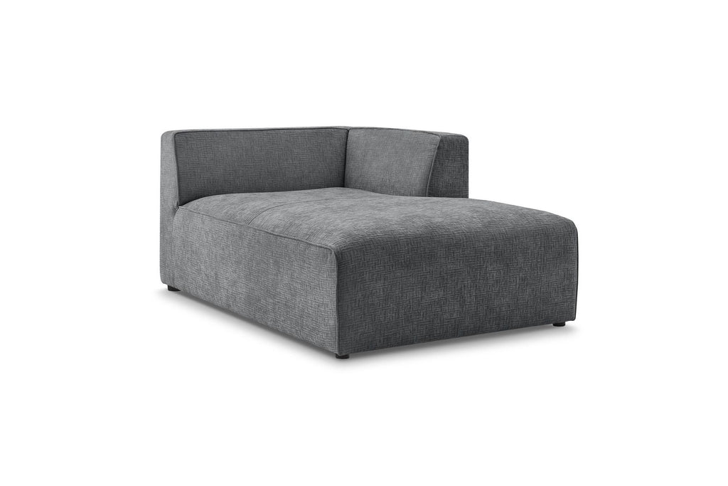 Chaise Longue for MEGEVE Modular Sofa - Textured Fabric - Right-Hand Corner