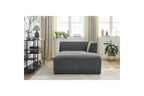 Chaise Longue for MEGEVE Modular Sofa - Textured Fabric - Right-Hand Corner