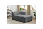Chaise Longue for MEGEVE Modular Sofa - Textured Fabric - Right-Hand Corner