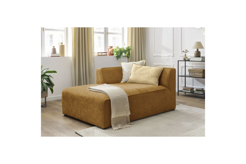 Méridienne Pour Canapé Modulable Megeve - Tissu Texturé - Angle Gauche