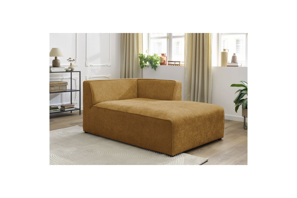 Chaise Longue for MEGEVE Modular Sofa - Textured Fabric - Right-Hand Corner