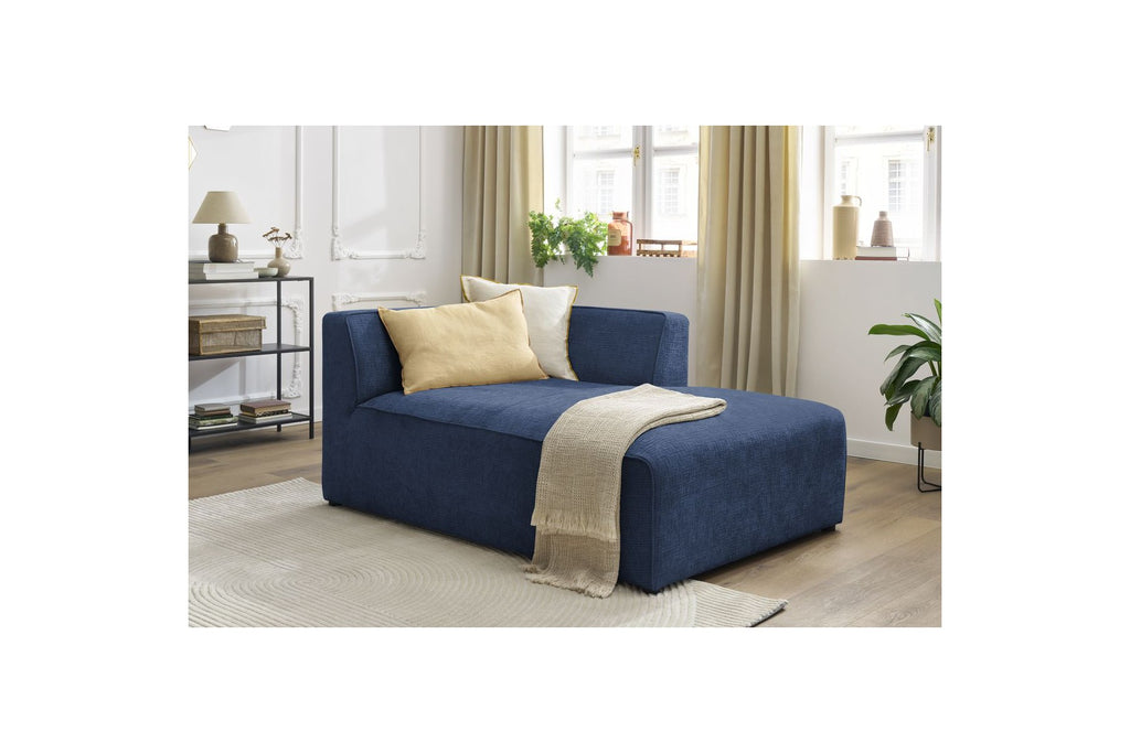 Chaise Longue for MEGEVE Modular Sofa - Textured Fabric - Right-Hand Corner