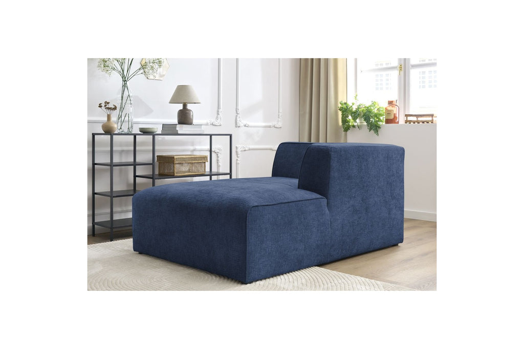 Chaise Longue for MEGEVE Modular Sofa - Textured Fabric - Right-Hand Corner