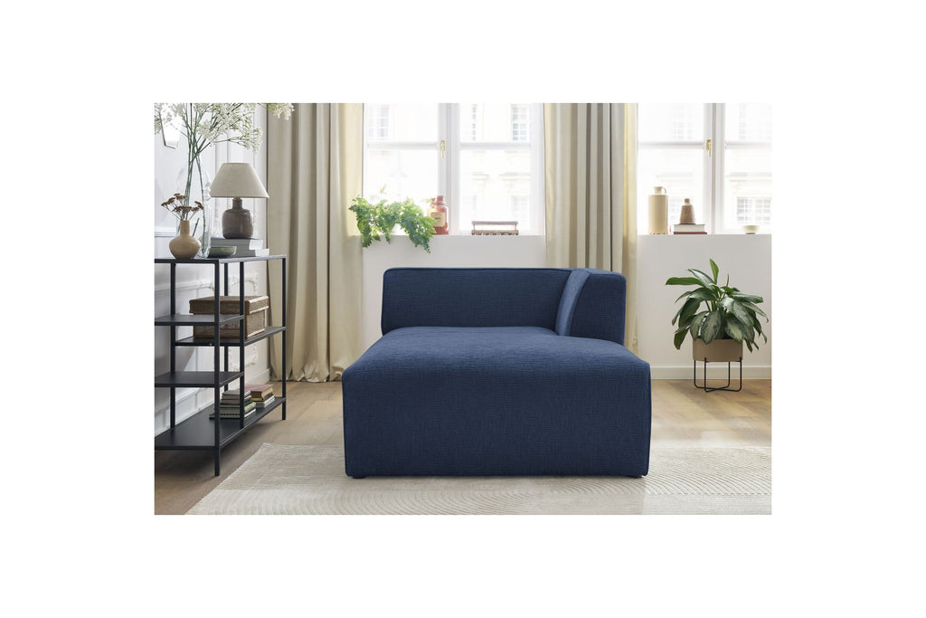 Chaise Longue for MEGEVE Modular Sofa - Textured Fabric - Right-Hand Corner