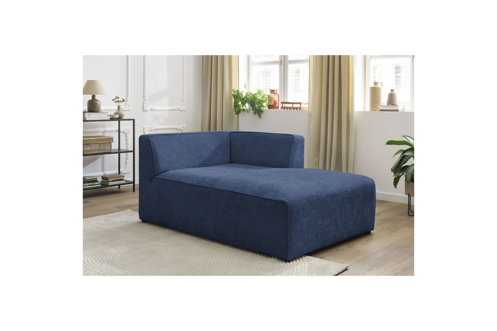 Chaise Longue for MEGEVE Modular Sofa - Textured Fabric - Right-Hand Corner