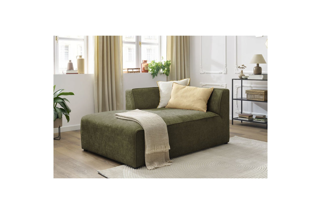 Méridienne Pour Canapé Modulable Megeve - Tissu Texturé - Angle Gauche
