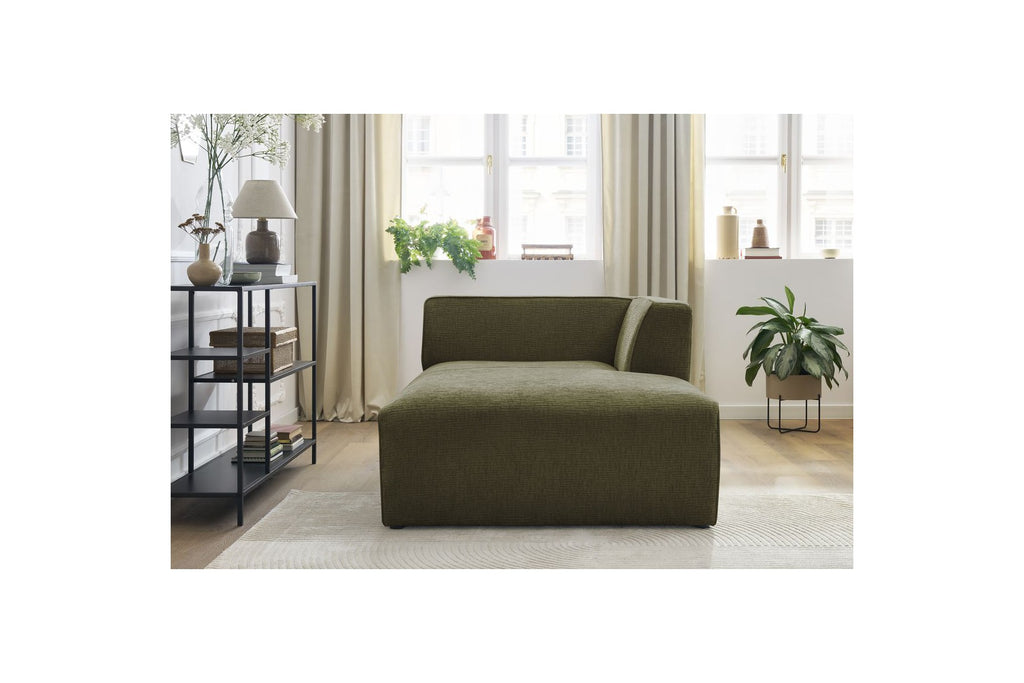 Chaise Longue for MEGEVE Modular Sofa - Textured Fabric - Right-Hand Corner
