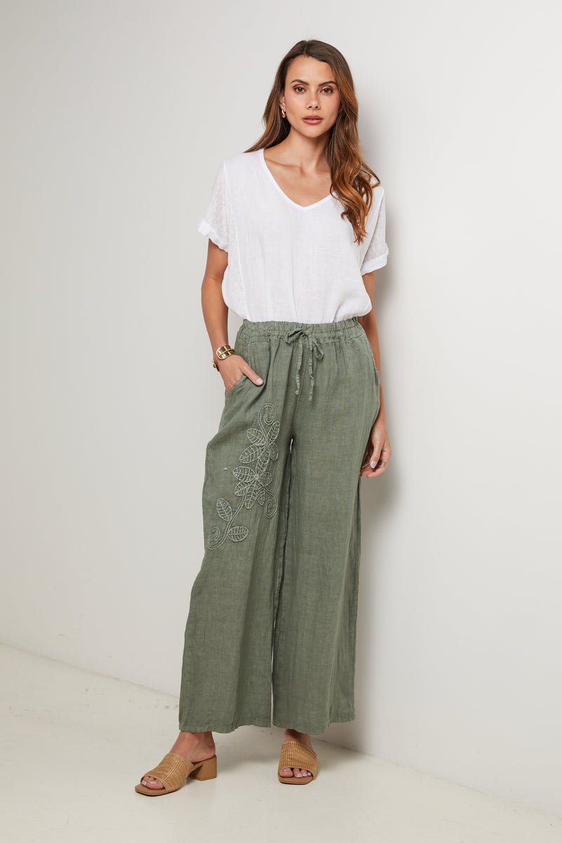Pantalones - Caqui - Mujer