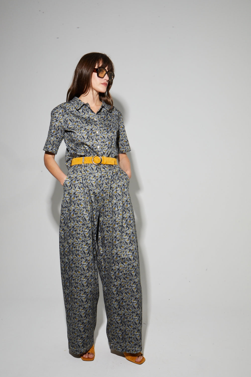 Denim Rio Flower Power, Fabriqué En Italie